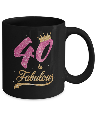 40 And Fabulous 1982 40th Birthday Gift Mug Coffee Mug | Teecentury.com