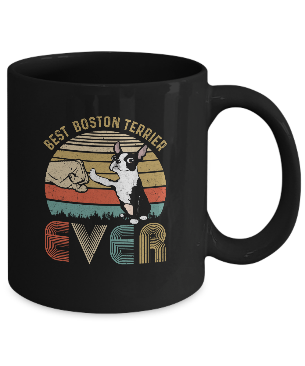 Vintage Best Boston Dad Ever Bump Fit Funny Dad Gifts Mug Coffee Mug | Teecentury.com