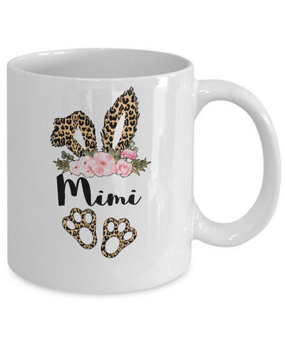 Flower Leopard Bunny Mimi Easter Day Women Gifts Mug Coffee Mug | Teecentury.com