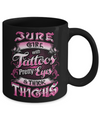 June Girl With Tattoos Pretty Eyes Thick Thighs Mug Coffee Mug | Teecentury.com