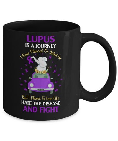 Lupus Awareness Is A Journey Mug Coffee Mug | Teecentury.com