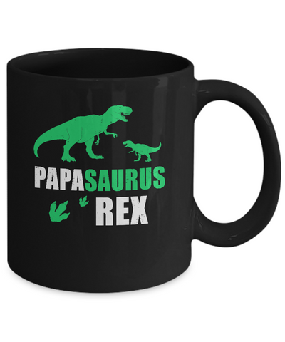 Dinosaur T-Rex Grandpasaurus Papa Saurus Dinosaur T-Rex Fathers Day Mug Coffee Mug | Teecentury.com