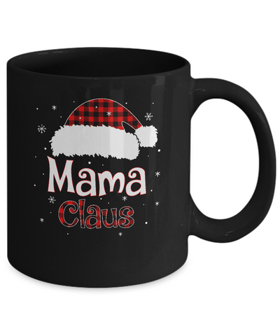 Santa Mama Claus Red Plaid Family Pajamas Christmas Gift Mug Coffee Mug | Teecentury.com