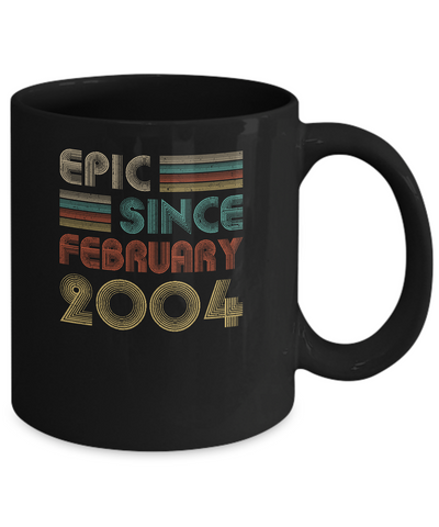 Epic Since February 2004 Vintage 18th Birthday Gifts Mug Coffee Mug | Teecentury.com