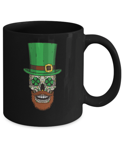 Sugar Skull Leprechaun St Patricks Day Mug Coffee Mug | Teecentury.com