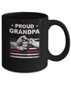 Proud Grandpa Fireman Firefighter Thin Red Line Flag Fathers Day Mug Coffee Mug | Teecentury.com