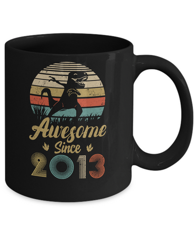 Awesome Since 2013 9th Years Old Dinosaur Birthday Gift Mug Coffee Mug | Teecentury.com