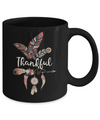 Thankful Feather And Arrow Fall Vintage Thanksgiving Mug Coffee Mug | Teecentury.com