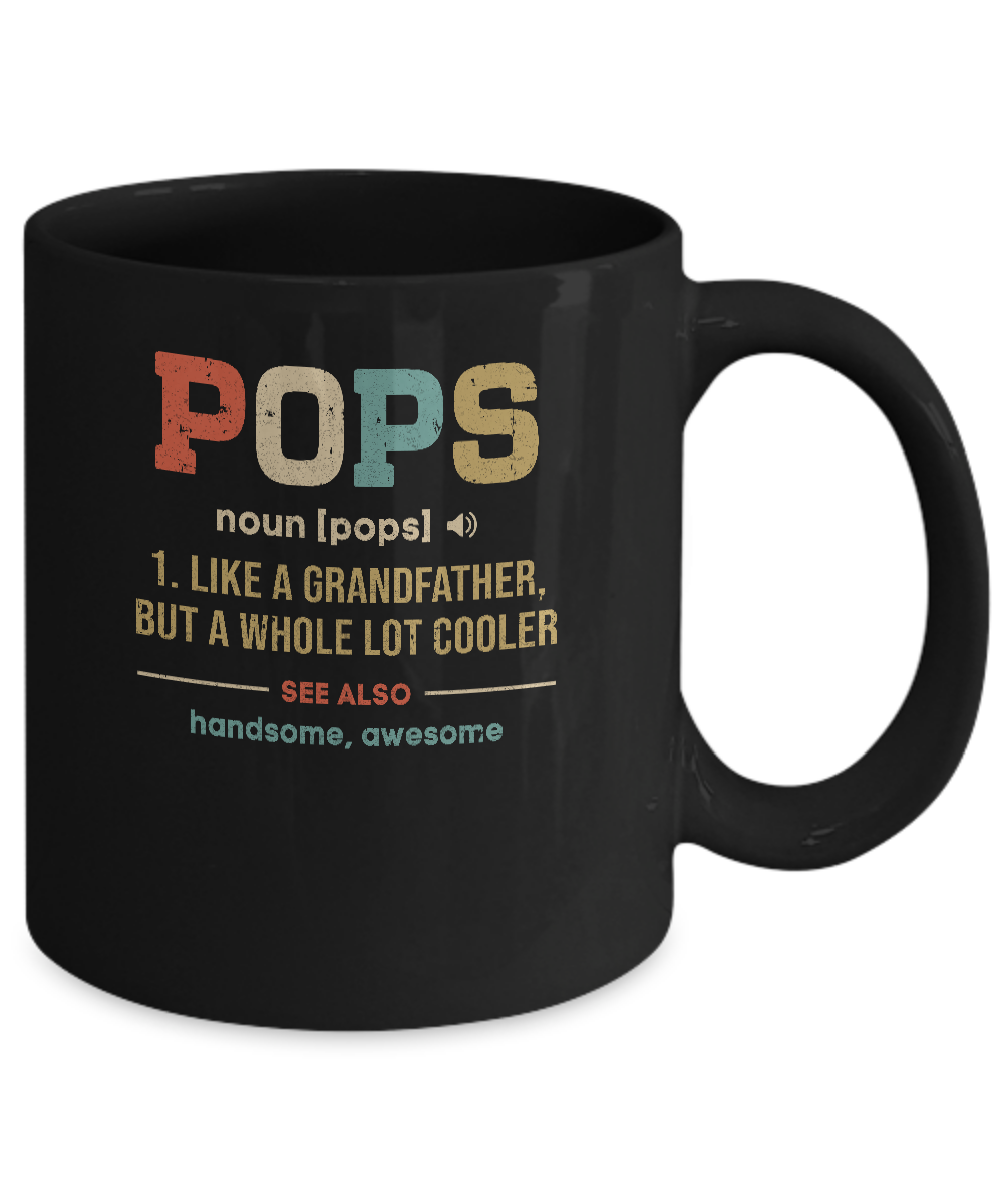 Vintage Pops Gifts Grandpa Definition Fathers Day Mug Coffee Mug | Teecentury.com