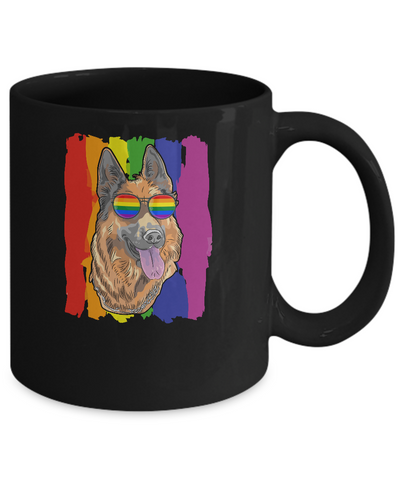 Funny German Shepherd LGBT LGBT Pride Gifts Mug Coffee Mug | Teecentury.com