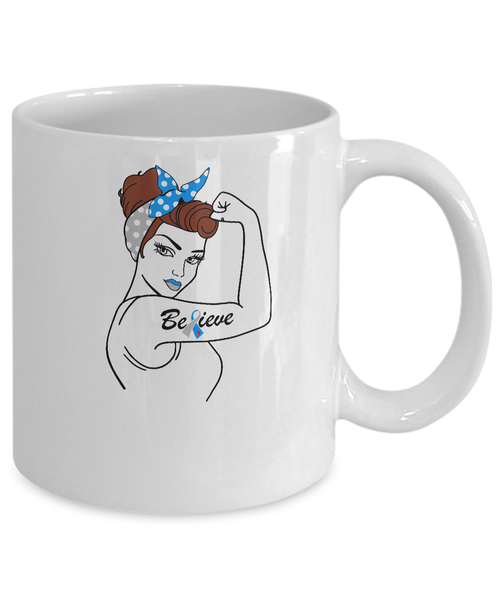 Support Diabetes Awareness Warrior Believe Mug Coffee Mug | Teecentury.com