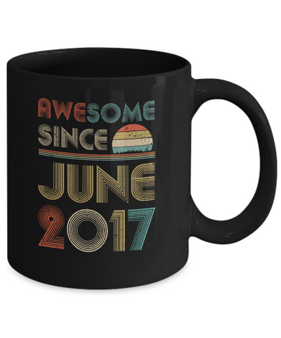 Awesome Since June 2017 Vintage 5th Birthday Gifts Mug Coffee Mug | Teecentury.com