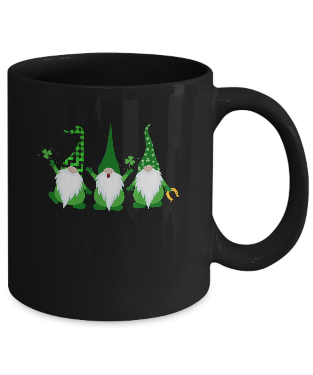 Three Gnomes Holding Shamrocks St Patricks Day Boys Girls Mug Coffee Mug | Teecentury.com