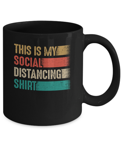 This Is My Social Distancing Vintage Mug Coffee Mug | Teecentury.com