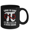 Love Is Like Pi Math 3.14 Pi Day Gift Mug Coffee Mug | Teecentury.com