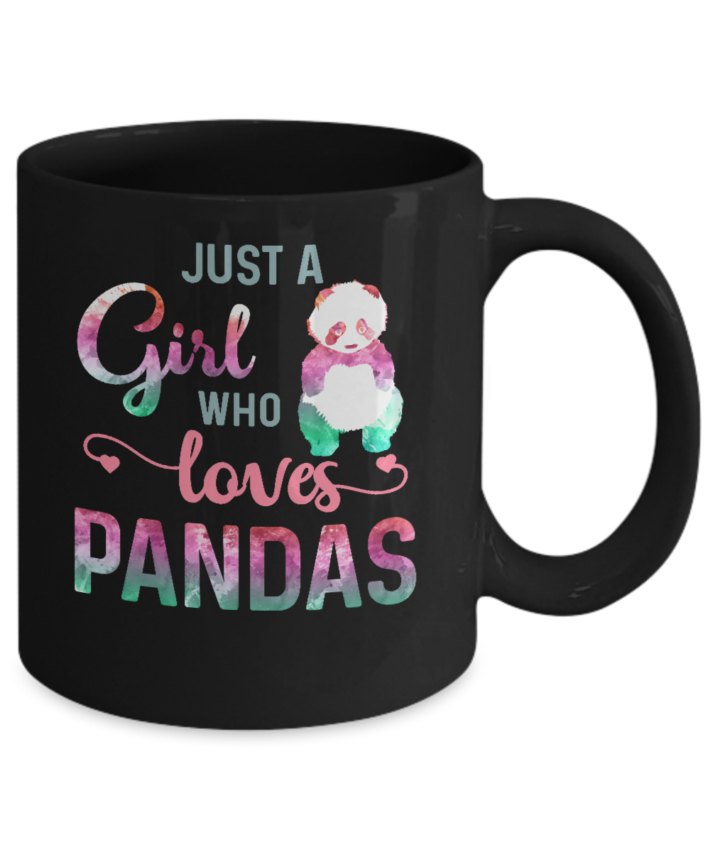 Just A Girl Who Loves Pandas Panda Lover Mug Coffee Mug | Teecentury.com