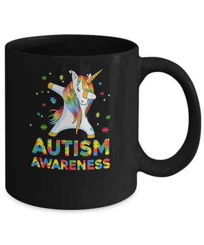 Dabbing Unicorn Puzzle Autism Awareness For Girls Mug Coffee Mug | Teecentury.com