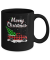 Red Truck Christmas Buffalo Plaid Merry Christmas Mug Coffee Mug | Teecentury.com