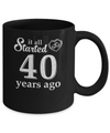 40Th Wedding Anniversary Married Couples 1982 Husband Wife Mug Coffee Mug | Teecentury.com