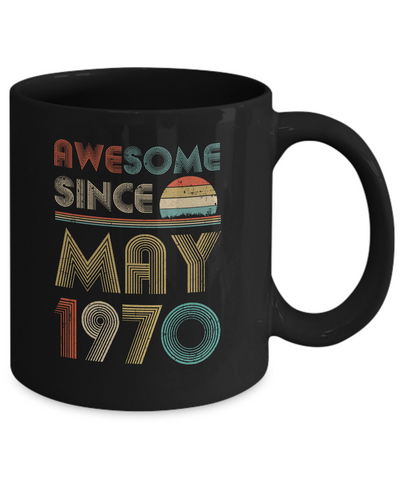 Awesome Since May 1970 Vintage 52th Birthday Gifts Mug Coffee Mug | Teecentury.com