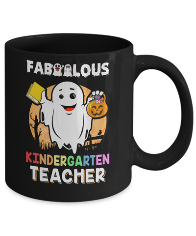 Faboolous Fabulous Kindergarten Teacher Halloween Mug Coffee Mug | Teecentury.com