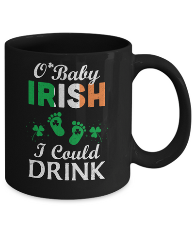 Irish I Could Drink Pregnancy Announcement St Patricks Mug Coffee Mug | Teecentury.com