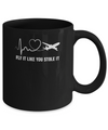 Airplane Planes Heartbeat Fly It Like You Stole It Mug Coffee Mug | Teecentury.com
