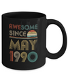 Awesome Since May 1990 Vintage 32th Birthday Gifts Mug Coffee Mug | Teecentury.com