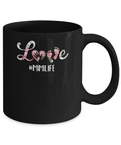 Love Mimilife Matching Grandchild And Mimi Gifts Mug Coffee Mug | Teecentury.com