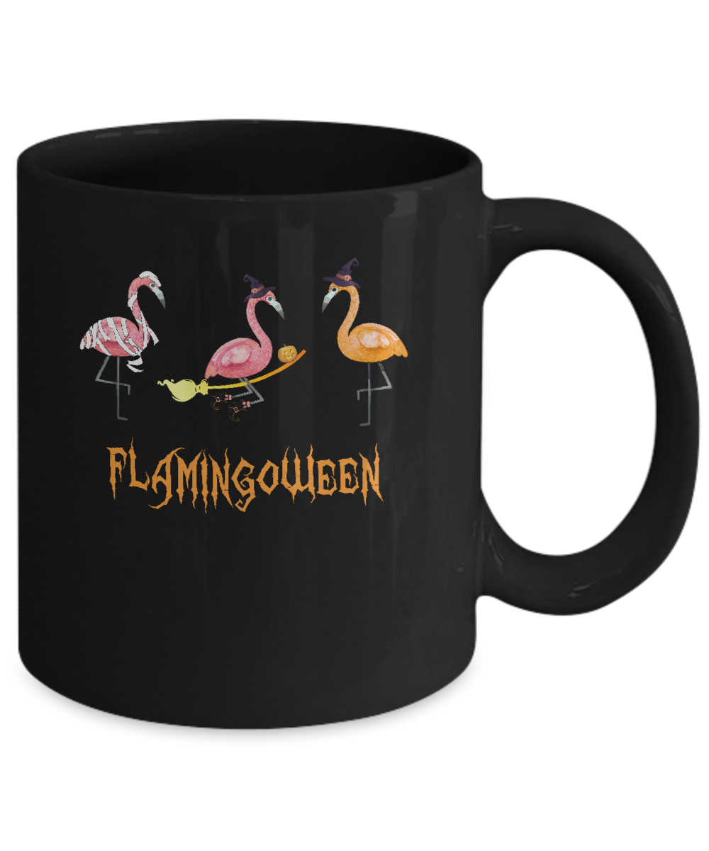 Funny Flamingoween Flamingo Halloween Gifts Mug Coffee Mug | Teecentury.com