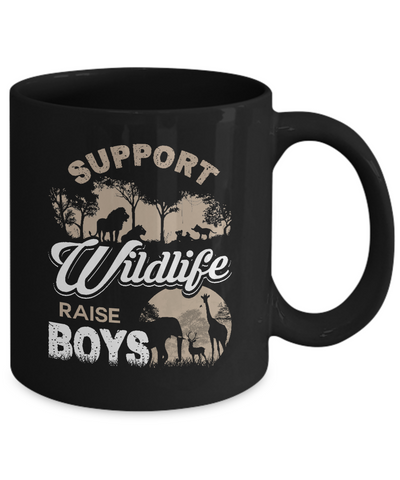 Support Wildlife Raise Boys Mug Coffee Mug | Teecentury.com