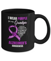 Alzheimer's Awareness I Wear Purple For My Grandpa Mug Coffee Mug | Teecentury.com