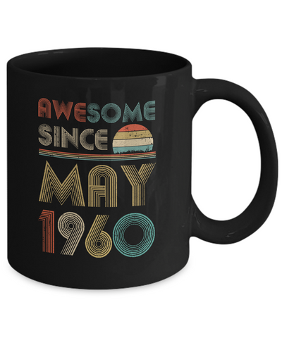 Awesome Since May 1960 Vintage 62th Birthday Gifts Mug Coffee Mug | Teecentury.com