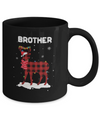 Brother Deer Red Plaid Christmas Family Matching Pajamas Mug Coffee Mug | Teecentury.com