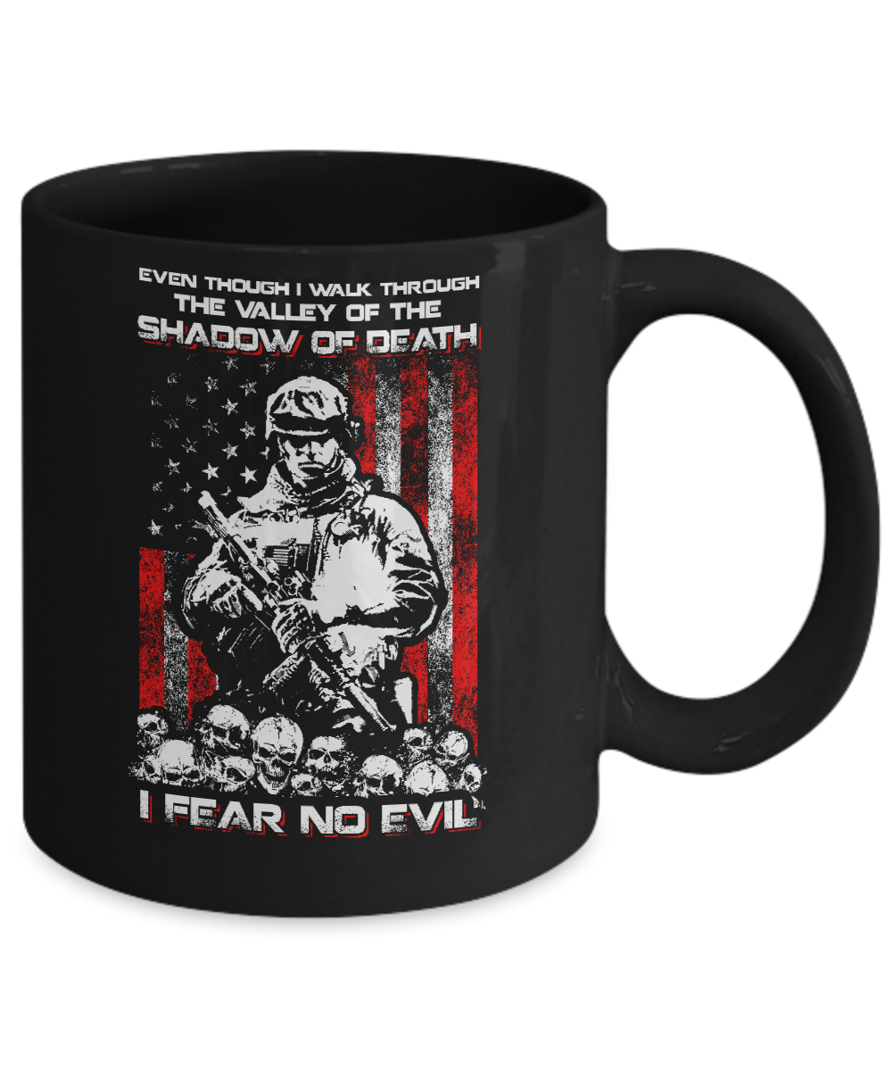 Veteran I Walk Through Shadow Of Death I Fear No Evil Mug Coffee Mug | Teecentury.com