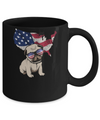 Funny Patriot Pug Dog 4Th Of July American Flag Mug Coffee Mug | Teecentury.com