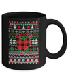 Chicken Red Plaid Ugly Christmas Sweater Funny Gifts Mug Coffee Mug | Teecentury.com