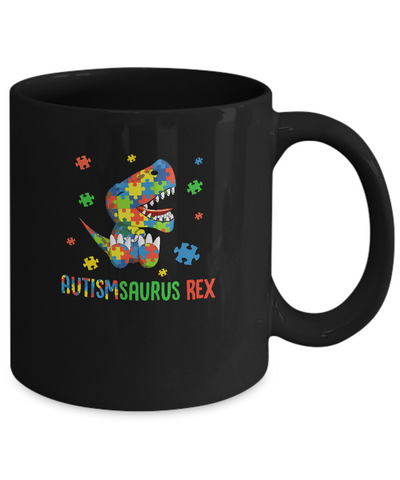 Autismsaurus Rex Autism Dinosaur T-Rex For Kids Mug Coffee Mug | Teecentury.com