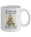 January Girl The Soul Of A Gypsy Funny Birthday Gift Coffee Mug | Teecentury.com