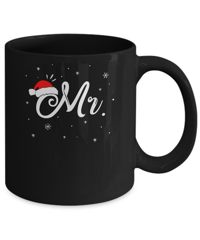 Funny Christmas Couple Matching Mr And Mrs Santa Hat Gift Mug Coffee Mug | Teecentury.com