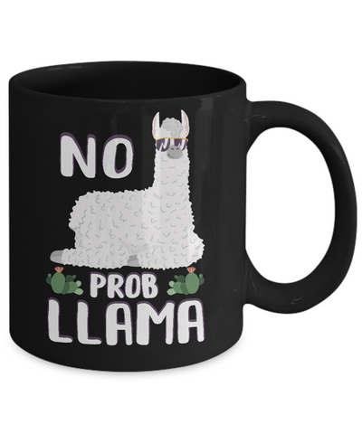 No Prob Llama No Drama Mama Alpaca Llamacorn Mug Coffee Mug | Teecentury.com