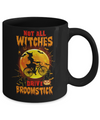 Not All Witches Drive Broom Funny Halloween Bicycle Mug Coffee Mug | Teecentury.com