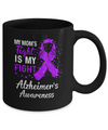 My Mom's Fight Is My Fight Alzheimer's Awareness Warrior Mug Coffee Mug | Teecentury.com