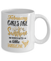 February Girls Sunshine Mixed With A Little Hurricane Birthday Mug Coffee Mug | Teecentury.com