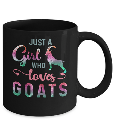 Just A Girl Who Loves Goats Goat Lover Mug Coffee Mug | Teecentury.com