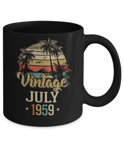 Retro Classic Vintage July 1959 63th Birthday Gift Mug Coffee Mug | Teecentury.com