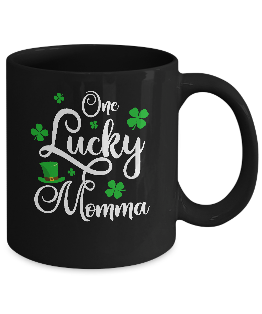 One Lucky Momma St Patricks Day For Mom Mug Coffee Mug | Teecentury.com