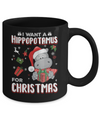 I Want A Hippopotamus For Christmas Hippo Mug Coffee Mug | Teecentury.com