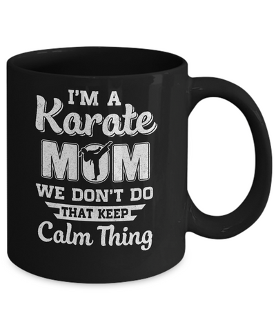 Funny Karate Mom Fighting Kyokushin Gifts Mug Coffee Mug | Teecentury.com