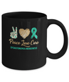 Peace Love Cure Dysautonomia Awareness Mug Coffee Mug | Teecentury.com